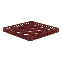 Vollrath TRJ-21 Traex® Full-Size Burgundy 12 Compartment Glass Rack Extender