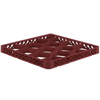 Vollrath TRJ-21 Traex® Full-Size Burgundy 12 Compartment Glass Rack Extender