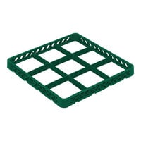 Vollrath TRF-19 Traex® Full-Size Green 9 Compartment Glass Rack Extender