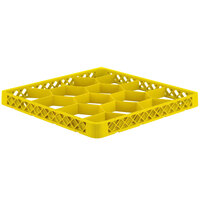 Vollrath TRJ-08 Traex® Full-Size Yellow 12 Compartment Glass Rack Extender