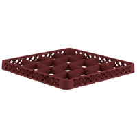 Vollrath TRD-21 Traex® Full-Size Burgundy 16 Compartment Glass Rack Extender