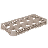 Vollrath HRC Traex® Half-Size Beige 10-Compartment 1 3/4" Glass Rack Extender