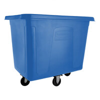 Rubbermaid FG461600DBLUE Dark Blue 16 Cu. Ft. Bulk Cube Truck (500 lb.)