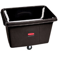 Rubbermaid FG461100BLA Black 14 Cu. Ft. Bulk Spring Platform Cube Truck (500 lb.)