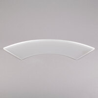 Eastern Tabletop 02508G 25" x 8" Quarter Circle Tempered Glass Buffet Shelf