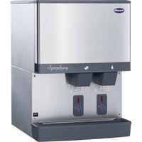 Follett 110CM-NI-S Symphony Plus 110 lb. Manual Fill Countertop Ice and Water Dispenser with SensorSAFE Dispensing