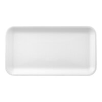 CKF 88115 (#10S) White Foam Meat Tray 10 3/4" x 5 3/4" x 1/2" - 500/Case