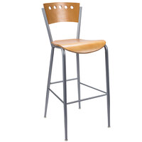 Lancaster Table & Seating Natural Finish Cafe Bar Stool