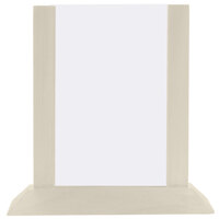 Menu Solutions WPF4S-B 5" x 7" Almond Wood Table Tent - 2/Pack