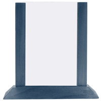 Menu Solutions WPF4S-A 4" x 6" Denim Wood Table Tent - 2/Pack