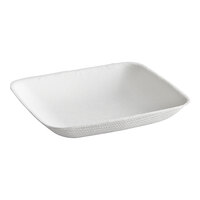 EcoChoice 2 1/2" Compostable White Plant Fiber Square Appetizer Plate - 200/Case