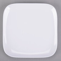 GET CS-6115-W 5" White Siciliano Square Coupe Plate - 48/Case