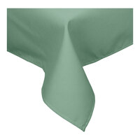 Intedge 54" x 81" Rectangular Seafoam Green Hemmed 65/35 Poly/Cotton Blend Cloth Table Cover
