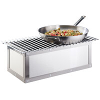 Cal-Mil 3391-55 Urban Stainless Steel Chafer Alternative - 21 7/8" x 7 1/2" x 9 1/2"