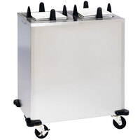 Lakeside S6212 Stainless Steel Heated Two Stack Plate Dispenser for 11 1/2" to 12" Square Plates