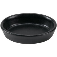 Hall China from Steelite International HL5710AFCA Foundry 10 oz. Black China Oval Baker Dish - 24/Case