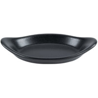 Hall China from Steelite International HL5200AFCA Foundry 6 oz. Black China Rarebit / Au Gratin Dish - 24/Case