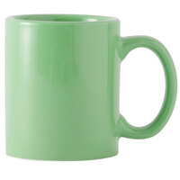 Tuxton BTM-1202 Cilantro 12 oz. China C-Handle Mug - 24/Case