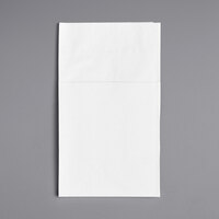 Choice 15" x 17" ReadyNap White Pocket Fold Dinner Napkin - 50/Pack