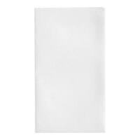 Choice Premium White Linen-Feel 1/8 Fold Dinner Napkin - 100/Pack