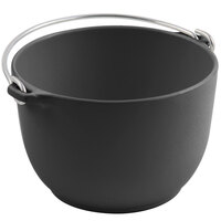 Bon Chef 3026 1 Qt. Black Sandstone Finish Cast Aluminum Tureen with Bail Handle