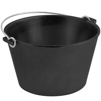 Bon Chef 3008 3 Qt. Black Sandstone Finish Cast Aluminum Kettle with Bail Handle