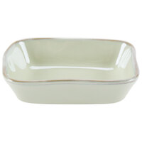 Tuxton GAS-552 TuxTrendz Artisan Sagebrush 8 oz. Rectangular China Side Dish - 24/Case