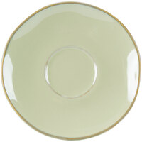 Tuxton GAS-084 TuxTrendz Artisan Sagebrush 6 3/8" China Saucer - 24/Case