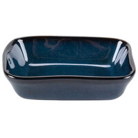 Tuxton GAN-552 TuxTrendz Artisan Night Sky 8 oz. Rectangular China Side Dish - 24/Case