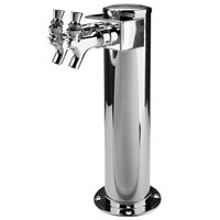 Micro Matic D4743SGPSS Stainless Steel 2 Tap Shotgun Tower - 3" Column