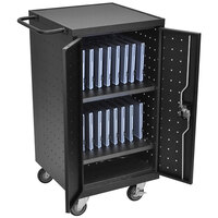 Luxor LLTP18-B 18 Tablet / Laptop Charging Station and Storage Cart