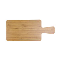 Elite Global Solutions M127RC Fo Bwa Rectangular Faux Bamboo Serving Board with Handle - 12" x 7"