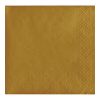 Creative Converting 803276B Glittering Gold 2-Ply Beverage Napkin - 600/Case