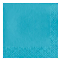 Creative Converting 801039B Bermuda Blue 2-Ply Beverage Napkin - 600/Case
