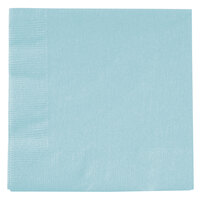 Creative Converting 139179154 Pastel Blue 2-Ply Beverage Napkin - 600/Case