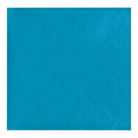 Creative Converting 803131B Turquoise Blue 2-Ply Beverage Napkin - 600/Case