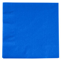 Creative Converting 803147B Cobalt Blue 2-Ply Beverage Napkin - 600/Case