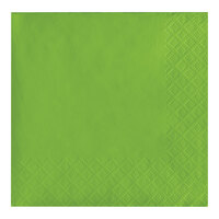 Creative Converting 803123B Fresh Lime Green 2-Ply Beverage Napkin - 600/Case