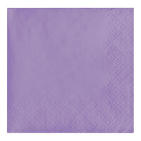 Creative Converting 139186154 Luscious Lavender Purple 2-Ply Beverage Napkin - 600/Case