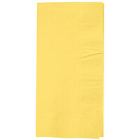 Creative Converting 67102B Mimosa Yellow 1/8 Fold 2-Ply Paper Dinner Napkin - 600/Case