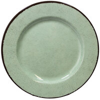 Elite Global Solutions D850M Mojave Vintage California 8 1/2" Hemlock Round Crackle Melamine Plate - 6/Case