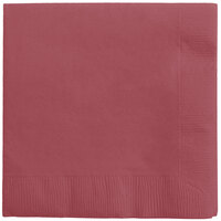 Creative Converting 573122B Burgundy 3-Ply Beverage Napkin - 500/Case