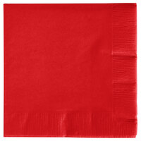 Creative Converting 571031B Classic Red 3-Ply Beverage Napkin - 500/Case