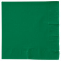 Creative Converting 57112B Emerald Green 3-Ply Beverage Napkin - 500/Case