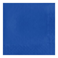Creative Converting 573147B Cobalt Blue 3-Ply Beverage Napkin - 500/Case