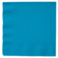 Creative Converting 593131B Turquoise Blue 3-Ply Paper Dinner Napkin - 250/Case