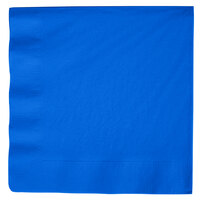 Creative Converting 593147B Cobalt Blue 3-Ply Paper Dinner Napkin - 250/Case