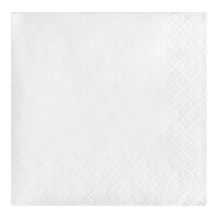 Creative Converting 57000B White 3-Ply Beverage Napkin - 500/Case