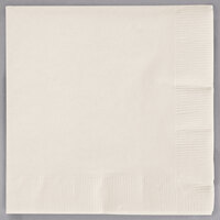 Creative Converting 57161B Ivory 3-Ply Beverage Napkin - 500/Case