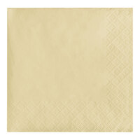 Creative Converting 57161B Ivory 3-Ply Beverage Napkin - 500/Case